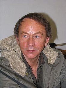 Michel Houellebecq à Varsovie (Pologne), le 9 juin 2008